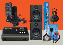Combo Soundcard iD14 MK2, Micro Rode NT1 Kit, Loa E4.5 BT, Tai nghe AKG K52