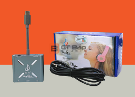 Bộ chuyển cổng 3.5mm sang Lightning - Typec C (vừa live, vừa sạc, PK Bigo)